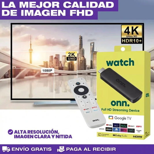 Convertidor a SmartTV - ONN Full HD con Google TV