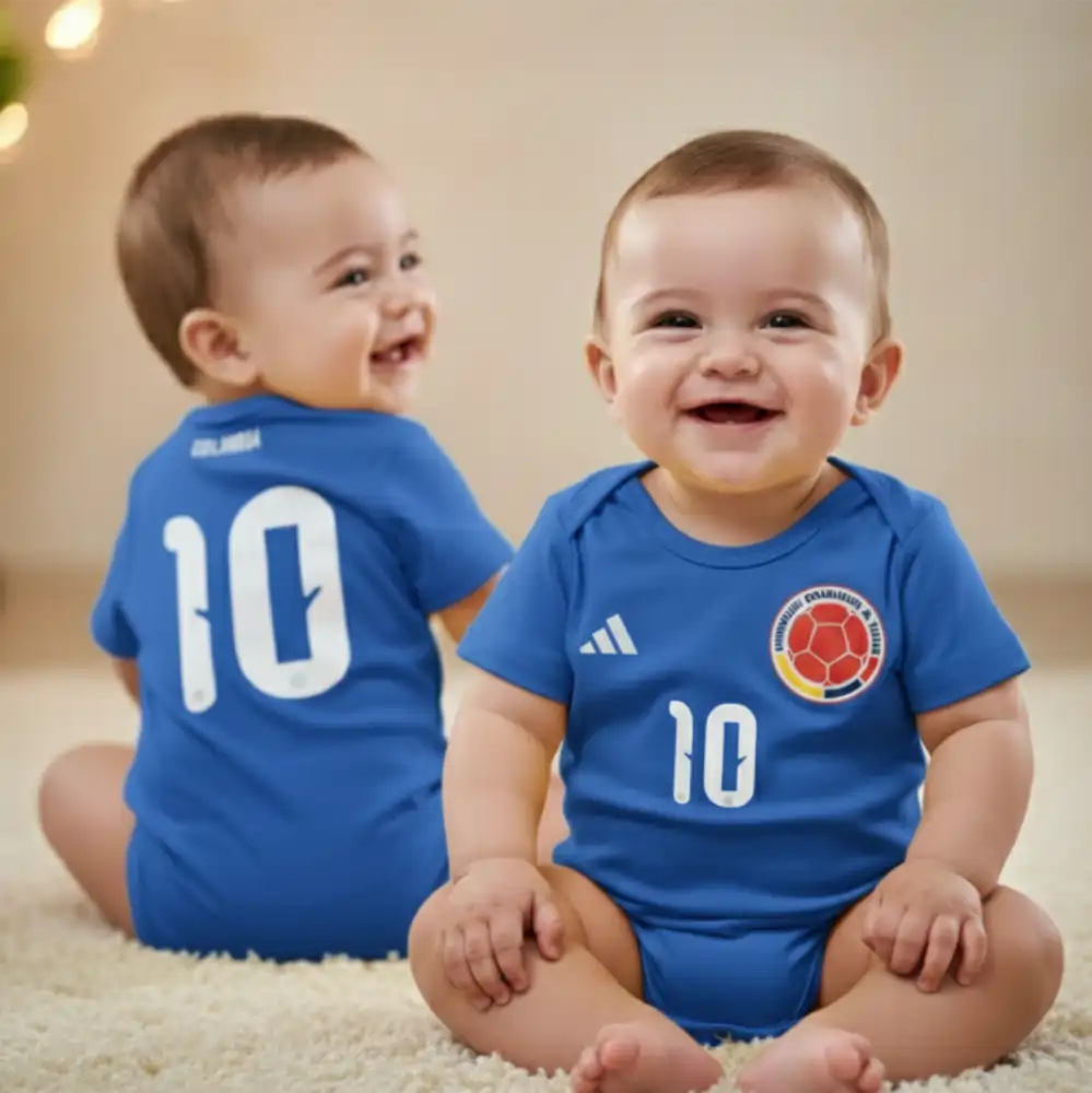 Body Selección Colombia para Bebé - 100% Algodón Tricolor
