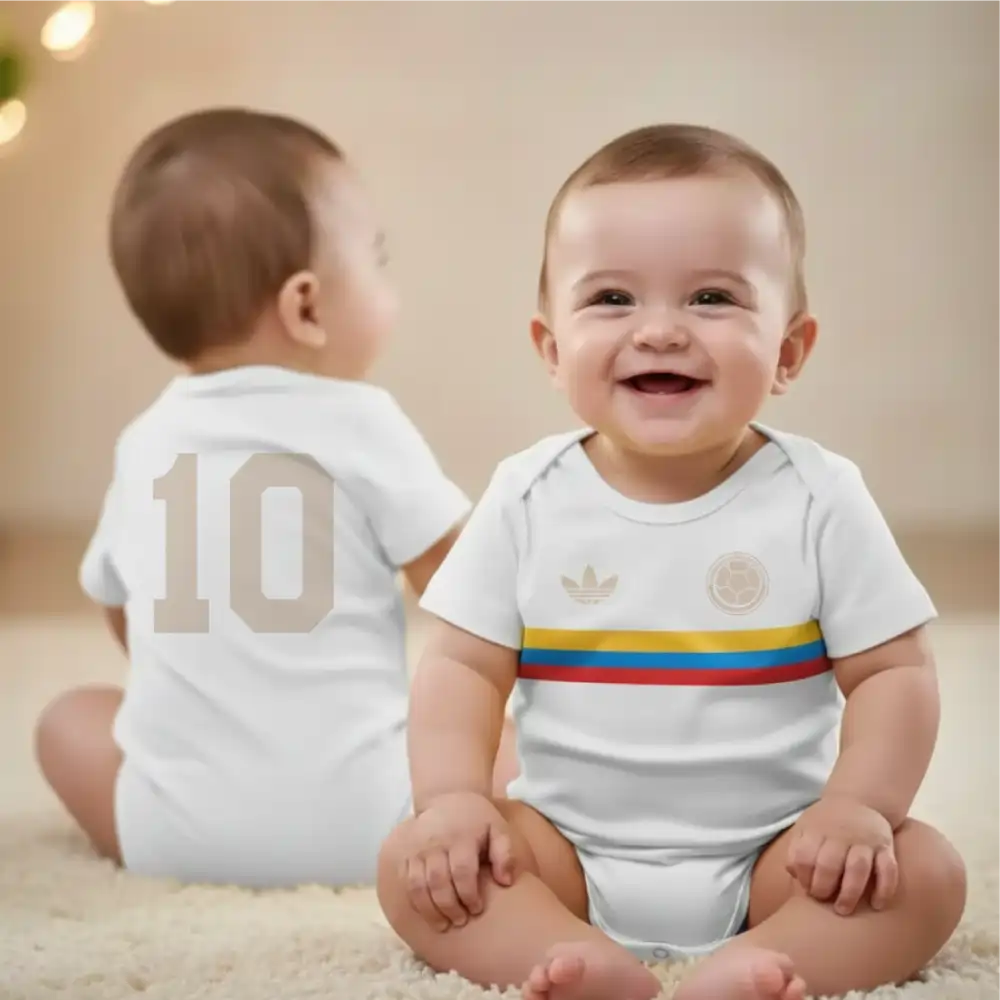 Body Selección Colombia para Bebé - 100% Algodón Tricolor
