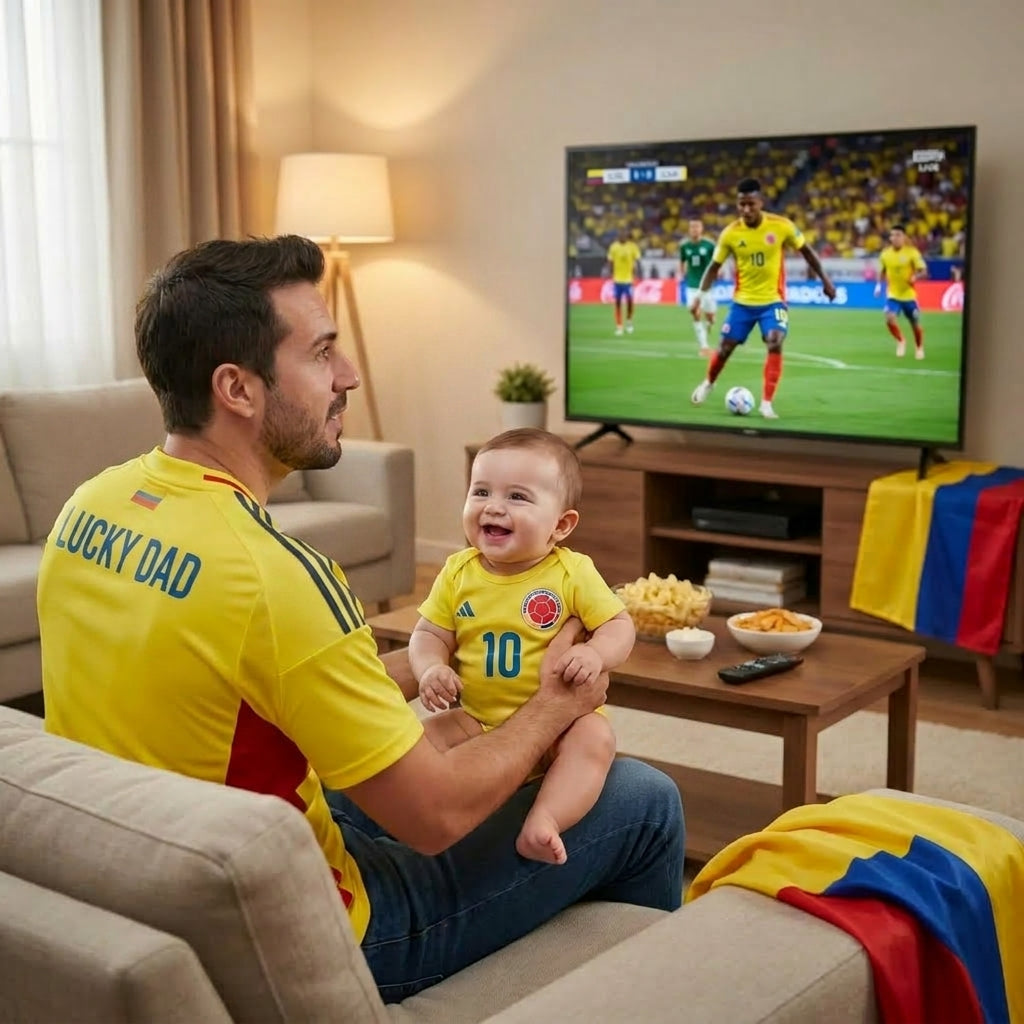 Body Selección Colombia para Bebé - 100% Algodón Tricolor