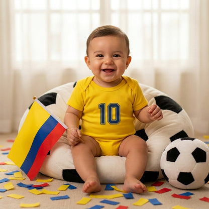 Body Selección Colombia para Bebé - 100% Algodón Tricolor