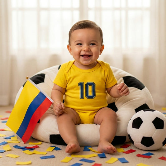 Body Selección Colombia para Bebé - 100% Algodón Tricolor