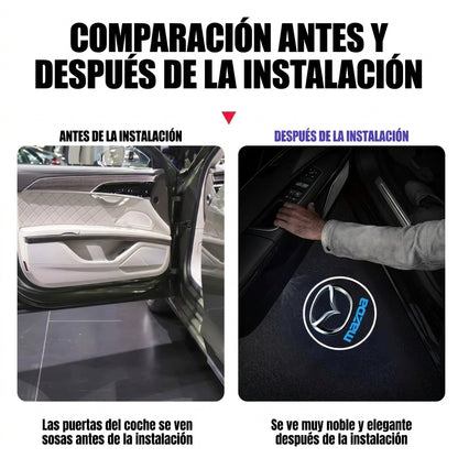 Proyector LED Inalámbrico de Bienvenida para Puertas de Carro (Marcas Universales) 🚗✨