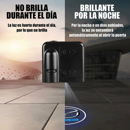 Proyector LED Inalámbrico de Bienvenida para Puertas de Carro (Marcas Universales) 🚗✨